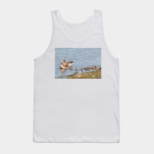 Goose Family Swimming in Kruger National Park, South Africa Tank Top